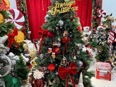 Chữ Merry Christmas 35x14cm [Bằng gỗ - Nhiều màu] CHU-GO-18